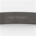 52019 - Engraved Black Corded ID Bracelet