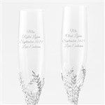 43995 - Engraved Athena Wedding & Anniversary Flute Set