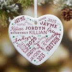17949 - Close To Her Heart Personalized Heart Ornament