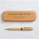 32793 - Executive Personalized Alderwood Pen Set