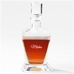 41758 - Engraved Footed Crystal Decanter
