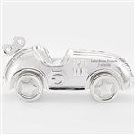 47553 - Engraved Reed & Barton Race Car Coin Bank