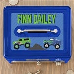 38451 - Construction & Monster Trucks Personalized Cash Box 