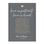 32754 - Love Is Patient Personalized Wedding Greeting Card