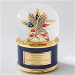 46128 - Engraved Patriotic and Military Recognition Snow Globe