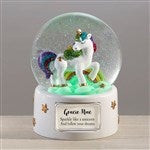 42100 - Engraved Unicorn Light Up Snow Globe 