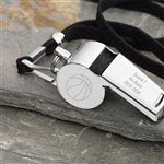 22869 - Engraved Coach Stainless Steel Whistle