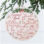 40673 - Merry Family Personalized Ornament