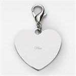 47860 - Engraved Silver Heart Charm 