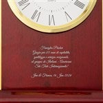 46230 - Engraved High Gloss Finish Wooden Desk Clock 
