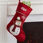 28066 - Candy Cane Character Personalized Christmas Stocking
