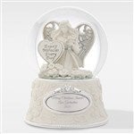 43600 - Engraved \"Expect Miracles\" Angel Snow Globe