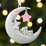 17985 - Babys 1st Christmas Personalized Moon Girl Ornament