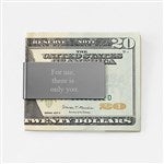45921 - Engraved Gunmetal Money Clip
