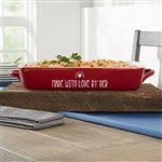 21956 - Made With Love Personalized Ceramic Bakeware