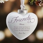 37977 - Friends Forever Personalized Deluxe Heart Ornament