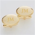 2823 - Elite Collection Gold Engraved Cuffinks