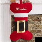 19014 - Santa Belt Personalized Pet Christmas Stocking