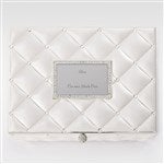 46100 - Engraved Diamond Quilted Jewelry Box