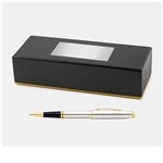 49555 - Engraved Cross Coventry Chrome & Gold Rollerball Pen