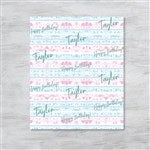 31560 - Pastel Tie Dye Personalized Wrapping Paper