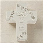10782 - In Loving Memory Personalized Cross Box