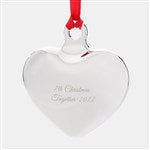 45445 - Engraved Silver Puffed Heart Ornament