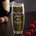 41914 - Engraved Housewarming Stemless Champagne Flute