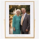 52391 - Engraved Gold Floating 5x7 Frame by Jessie James Decker