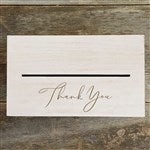 53435 - Kittenish Elegant Couple Engraved Wooden Wedding Keepsake Card Box