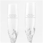 43995 - Engraved Athena Wedding & Anniversary Flute Set