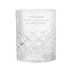 48575 - Engraved Single Hatch DOF Whiskey Glass 