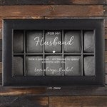 38892 - To My Husband Personalized Vegan Leather Watch Box