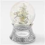 43412 - Engraved Made with Love Cherub Snow Globe