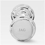 46174 - Engraved Silver Beaded Baby Rattle