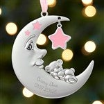 17985 - Babys 1st Christmas Personalized Moon Girl Ornament