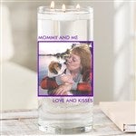 26061 - Picture Perfect Personalized Cylinder Glass Photo Vase