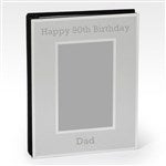 43840 - Engraved Flat Iron Silver 4x6 Photo Album