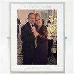 52392 - Engraved Silver Floating 5x7 Frame by Jessie James Decker