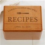 23812 - Family Market Personalized Recipe Box