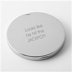 53486 - Engraved Silver Round Compact by Jessie James Decker