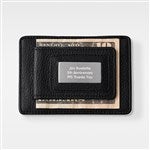 41840 - Engraved Wallet and Money Clip Duo in Black