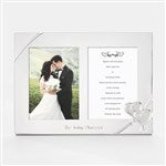 43897 - Engraved Lenox \"True Love\" Wedding Double Picture Frame