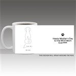 52862 - Pet Outlines Personalized Coffee Mug