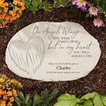 25065 - On Angels Wings Personalized Memorial Garden Stone