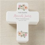40270 - Floral First Communion Personalized Cross Box