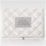 46100 - Engraved Diamond Quilted Jewelry Box