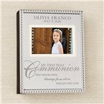 46834 - My First Holy Communion Engraved Silver Beaded Mini Photo Album