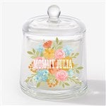 57470 - Sweet Blooms Personalized Cloche Candle 