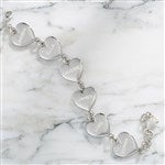 42344 - Engraved Heart Link Bracelet For Grandma